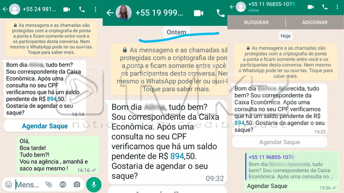 TV KZ - “É Golpe”: mensagens no WhatsApp que afirmam resgatar dinheiro de saldo pendente em banco TV KZ - “É Golpe”: mensagens no WhatsApp que afirmam resgatar dinheiro de saldo pendente em banco
